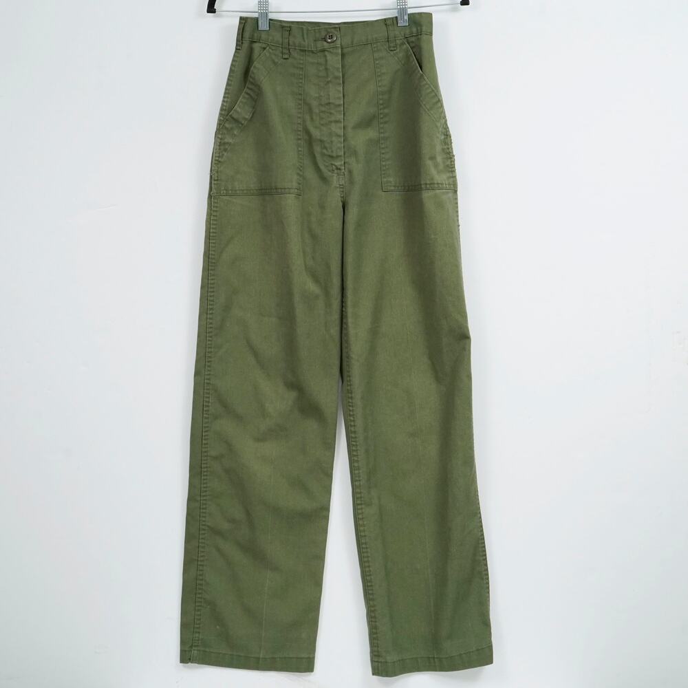 Vintage Women's 80's US Army OG-507 Utility Pants 12L Olive Green Military